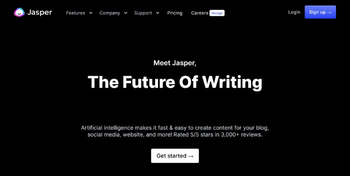 Jasper The Best AI Writing Assistant