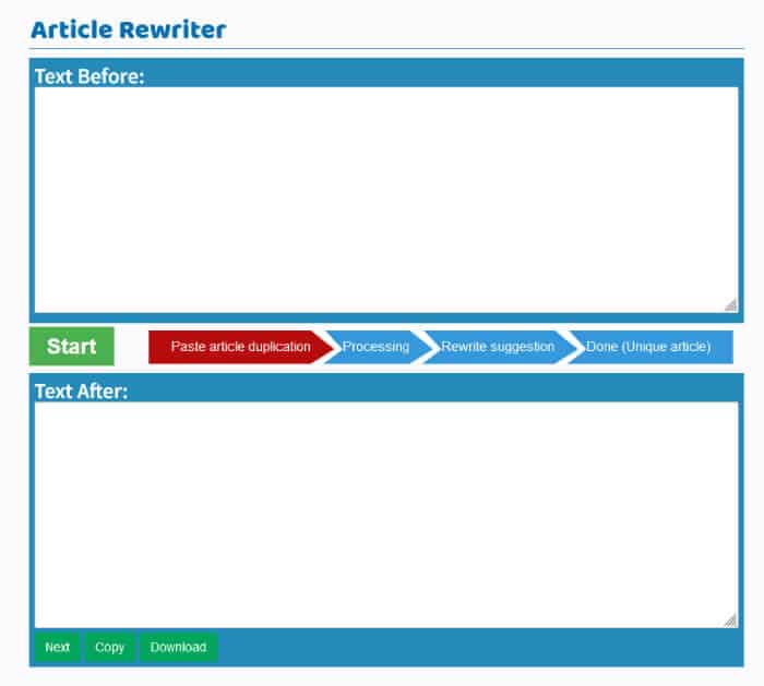 seowagon Paraphrasing Tool